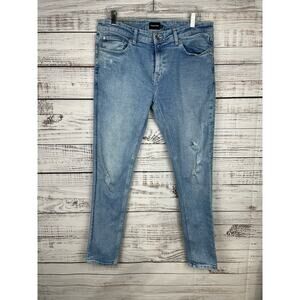 Frank & Oak Men’s Tyler Skinny Jeans Light Wash Stretch 33x32 Casual Preppy